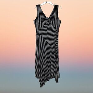 🌊 NWT Spense Striped Sleeveless Dress – Women’s L – Nautical Chic! 🌊